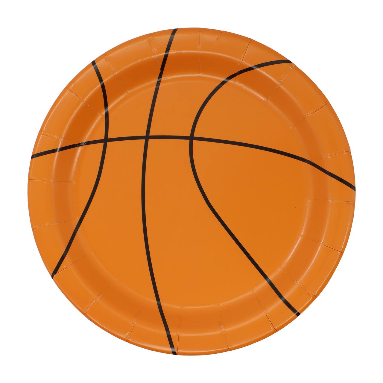 24 Packs: 10 ct. (240 total) 7" Basketball Paper Snack Plates by Celebrate It™
